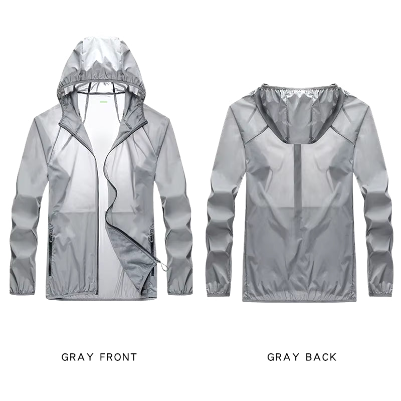 2023 Pocket Quick-Drying Sun Protection Clothing Ultrathin Sunscreen Jacket Windbreaker Cycling Running Camping Breathable Shirt