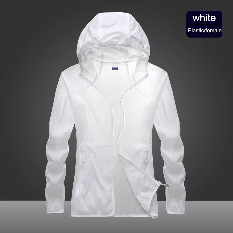 2023 Pocket Quick-Drying Sun Protection Clothing Ultrathin Sunscreen Jacket Windbreaker Cycling Running Camping Breathable Shirt