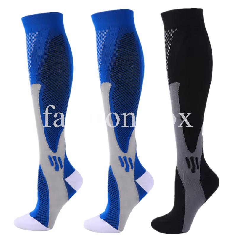 3 Pairs Men Women Compression Socks Fit Sports Compression Socks for anti Fatigue Pain Relief Knee Prevent Varicose Veins Socks