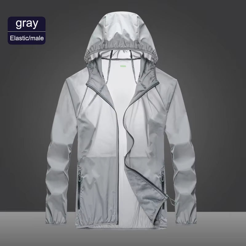 2023 Pocket Quick-Drying Sun Protection Clothing Ultrathin Sunscreen Jacket Windbreaker Cycling Running Camping Breathable Shirt