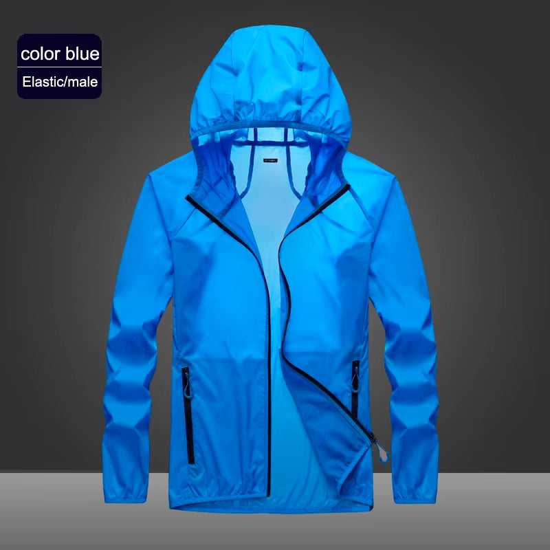 2023 Pocket Quick-Drying Sun Protection Clothing Ultrathin Sunscreen Jacket Windbreaker Cycling Running Camping Breathable Shirt